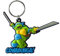 Teenage Mutant Ninja Turtles Leonardo Laser Cut Rubber Keychain