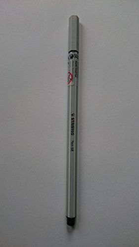 Stabilo Pen 68 Pack of 10 Felt Pens Medium Point 94 hellgrau/68