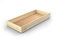 Nodax Drawer Solid Wooden Pine Underbed Storage - Bedding Drawer - Organizer Box - Bed Frame - Bedroom Furniture - For Clothes - Strong and Durable (Pine, 150 cm)
