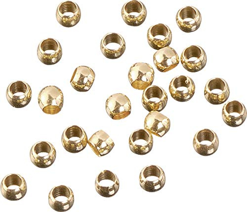 Gütermann / KnorrPrandell 2230374 - Quetschperlen 2,5mm goldfarbig, 30 Stück/Beutel