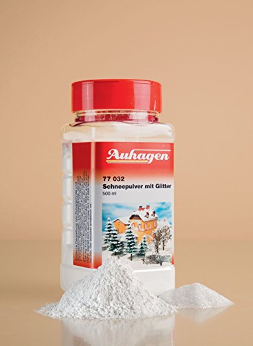 Auhagen 77032.0 - Streuflasche Schneepulver mit Glitter, 500 ml, bunt