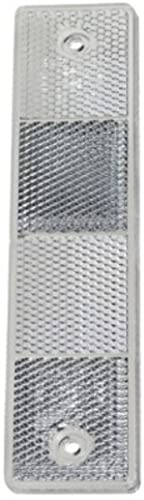HELLA 8RA 002 023-011 Rückstrahler - Lichtscheibenfarbe: weiß - eckig - Anbau/geschraubt - vorne