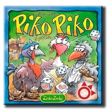 Mercurio - PIKO PIKO - Juego de Dados para Familias y Amigos - Ejercita Matemáticas Jugando - Juego de Mesa Portátil con 8 Dados y 16 Fichas - para 2 a 7 Jugadores - Edad Mínima 8 Años