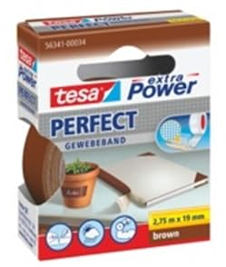 Tesa extra Power – Juego de 5 cintas adhesivas, 19 x 2,75 m, color marrón