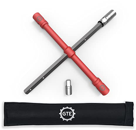 GTE Tools – LugStrong Universal-Schraubenschlüssel-Set, 66 cm (26 Zoll), superstarkes Reifeneisen und Radmutter-Entferner, 2 x mehr Drehmoment Nie wieder auf der Straße stecken