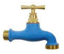 Boutté - Robinet d'arrosage Bicolore Bleu, 15x21/20x27 - BOURO0182954