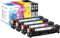 4 Schneider Printware Toner kompatibel für HP CE320A, CE321A, CE322A, CE323A, 128A für HP Color Laserjet Pro CM1415fn, CM1415fnw, CP1525n, CP1525nw,schwarz, Cyan , Magenta, gelb