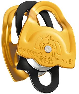 Petzl Gemini Seilrolle Gelb/Schwarz