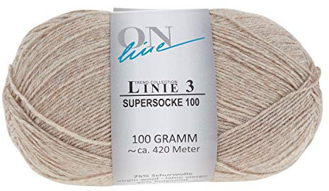 ONline Linie 3 Supersocke 100 101 - Sand meliert