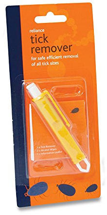 Reliance Medical Tick Remover in Blister, Tick Remover for Humans and Animals - Pack with 2 Wipes