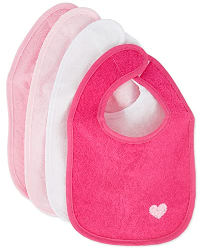 Bieco Baby Lätzchen 4er Pack abwaschbar | Baby Lätzchen Wasserdicht | Schlabberlatz Baby | Halstuch Baby Spucktuch | Sabberlätzchen Baby | Malschürze Kinder für Jungen & Mädchen | Lätzchen Baby