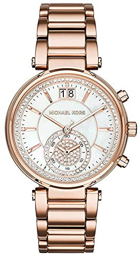 Michael Kors MK6282 Ladies Sawyer Rose Gold Watch