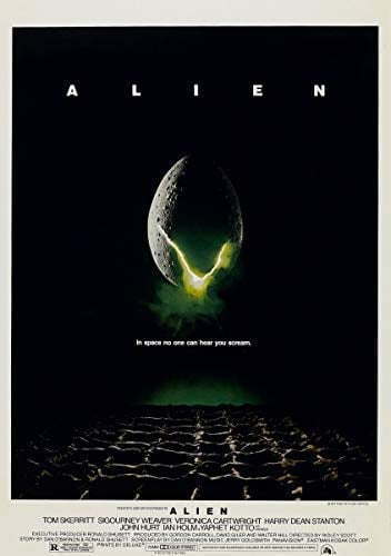 Poster Alien .Sigourney Weaver. Klassische Folie 2 Verschiedene Größen, A4 Size 21 x 29 cms