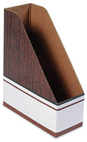 Bankers Box 07223 Stehsammler aus Wellpappe, 4 x 9 x 11 1/2, Holzmaserung, 12 Stück