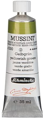 Schmincke - MUSSINI®, finest artist's resin oil colors, yellow green - 35 ml