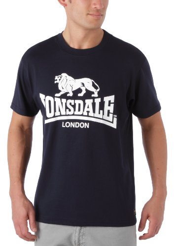 Lonsdale Herren T-Shirt Logo blau (marineblau) Large