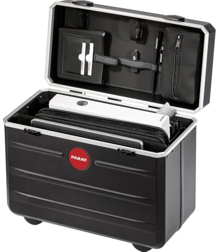 Parat Arbeitstasche PARADOC TronX (mit gepolstertem Notebookfach, Dokumentenfach; Rollen, Material: X-ABS-Kunststoff; schwarz (leer - ohne Inhalt))