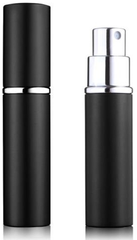 5starwarehouse® Refillable Perfume Atomiser Atomizer Aftershave Travel Spray Miniature Bottle 6ml (Black)
