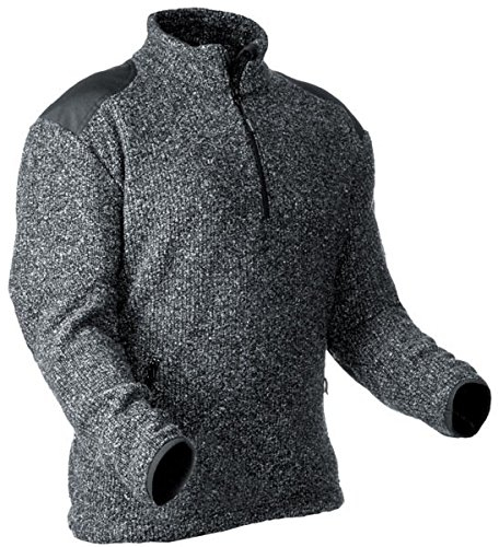 Pfanner Warmer Pullover aus gestricktem Fleece 101110, Farbe:grau, Größe:S