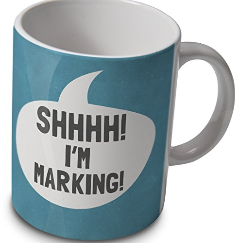 Taza para profesores con la frase: «Shhhh! I'm marking!»