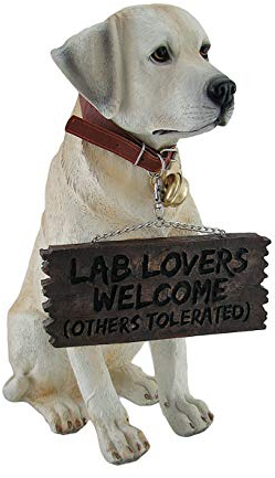 Adorable Labrador Retriever Garden Welcome Statue
