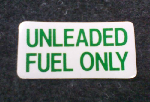 Ring Automotive R483 Unleaded Fuel Only Sticker Green