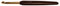 KnitPro Crochet Hook Aluminium: 15cm x 7.00mm, Gold & Schwarz, 15cm x 7mm