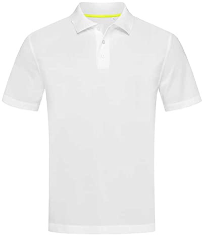 Stedman Apparel Men's Active 140/ST8450 Regular Fit Short Sleeve Polo Shirt, weiß, XX-Large