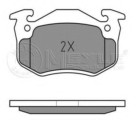 Meyle 025 209 7311 Brake Pad Set, disc brake