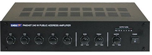 Eagle Pa6240T 240W 100V Line Mixer Amplifier Black