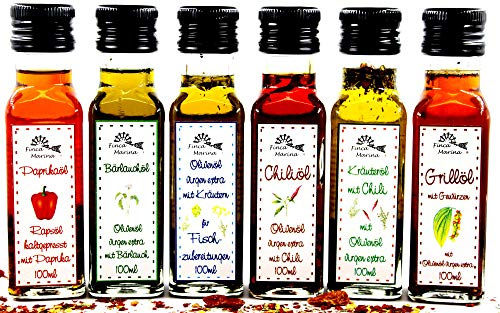 Topset Ölspezialitäten 6x100ml aus der Finca Marina Gewürzmanufaktur