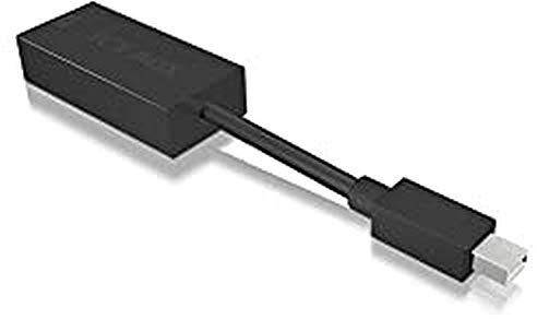 ICY BOX IB-AC504 Mini DisplayPort (DP) zu VGA Adapter, VESA & CEA Timing Standard bis UXGA, Plug & Play, EMI Abschirmung