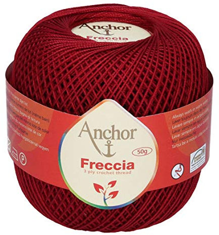 Anchor Home 50g Freccia Häkelgarn - Farbe: 1015 - rostrot - Stärke 12