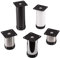SET de 4 x SO-TECH® Pied de Meuble JIMMY Chrome Ø 50 mm/Hauteur: 100 mm Pied pour Lit