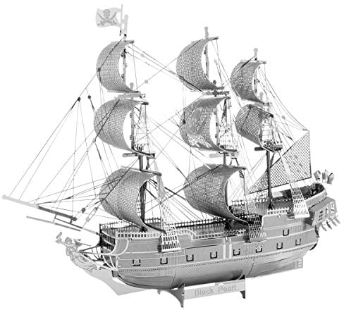 Fascinations Metal Earth ICX016 - 502900, Black Pearl, Konstruktionsspielzeug, 2 Metallplatinen, ab 14 Jahren