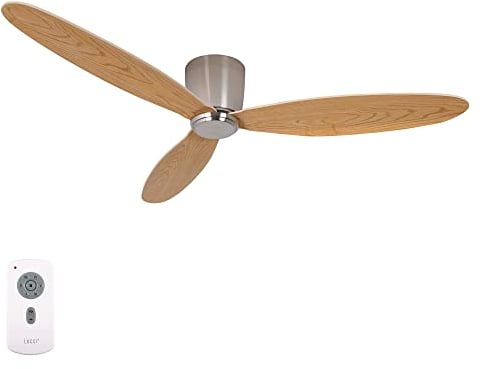 LUCCI AIR Deckenventilator Airfusion Radar, Ventilator inkl. Fernbedienung, extrem flacher Deckenlüfter, Ø 132 cm