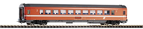 Piko H0 58661 H0 Schnellzugwagen der OeBB, Black,orange