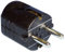 as - Schwabe 45032 - Enchufe central con contacto de puesta a tierra, negro, 230 V