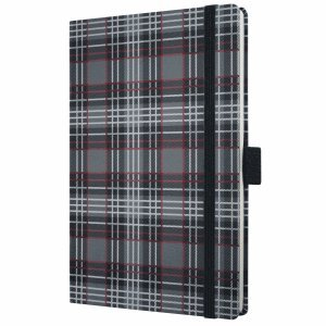 Sigel 3 x Notizbuch Conceptum Fashion Plaid 95x140mm liniert