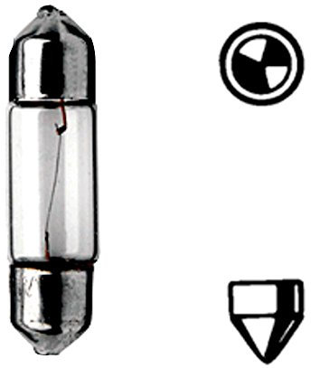HELLA 8GM 002 094-241 Lampadina - M - Heavy Duty - 24V - 3W - Tipo zoccolo: SV7-8 - Scatola - Quantità: 10