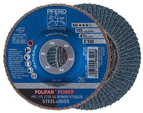 Pferd 67789116 Fächerscheibe Polifan Z 120 Sg 115 mm