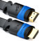 deleyCON 5m Cable Plano HDMI - Compatible con HDMI 2.0 a 1.4 - UHD 4K HDR 3D 1080p 2160p ARC - Alta Velocidad con Ethernet - Negro
