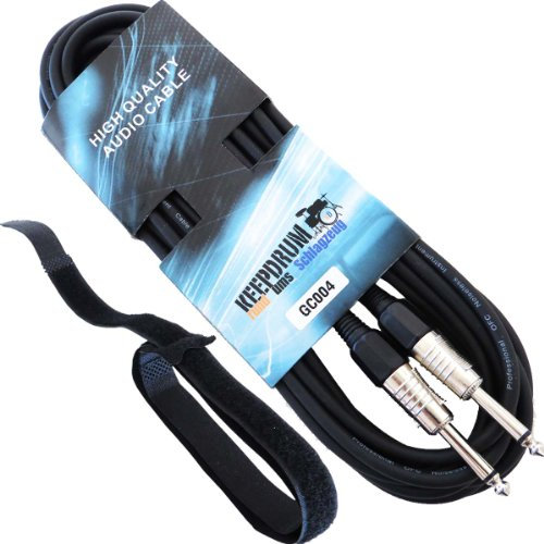 Keep Drum GC 004 6 m cavo per strumenti chitarra cavo jack professionali da 6,3 mm