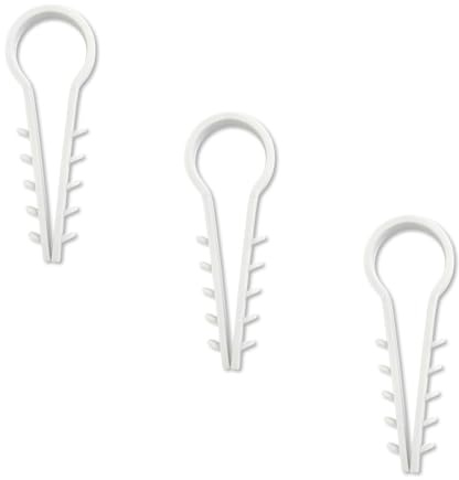 PRITEX Steckschlaufen 16x57mm Weiß, Dübelklemme f. Kabel & Rohre, 1000 Stk.