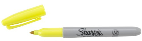 Sanford 1860445 Sharpie Neon Fine Point Permanent Marker, Open Stock, Yellow