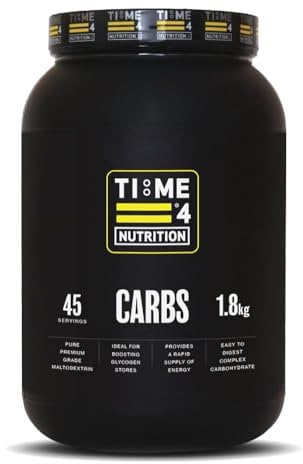 Time 4 Carbs 1.8kg Carb Powder – 100% Pure Unflavoured Premium Grade Maltodextrin Powder – High Calorie Weight Gain Powder – Vegan Carbohydrate Powder – Carbohydrate Supplement