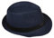 Strohhut Panama Fedora Trilby Gangster Hut Sonnenhut mit Stoffband Farbe:-Dunkelblau (Strohhut) Gr:-54