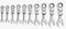 GEARWRENCH 9550 10-teiliges metrisches Ratschenschlüssel-Set