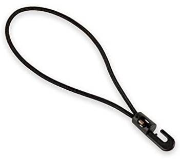 Dreamprint Lot de 25 tendeurs en caoutchouc avec mini crochets en plastique - 35 cm de diamètre - 4 mm de diamètre - Noir