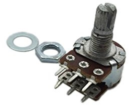 2X R16148-1B-2-A50K Potentiometer: axial 1-Drehung 50kΩ 63mW ±20% THT 6mm Metall